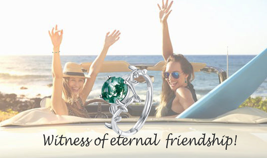 Best Girlfriends' Friendship Jewelry: Moss Agate